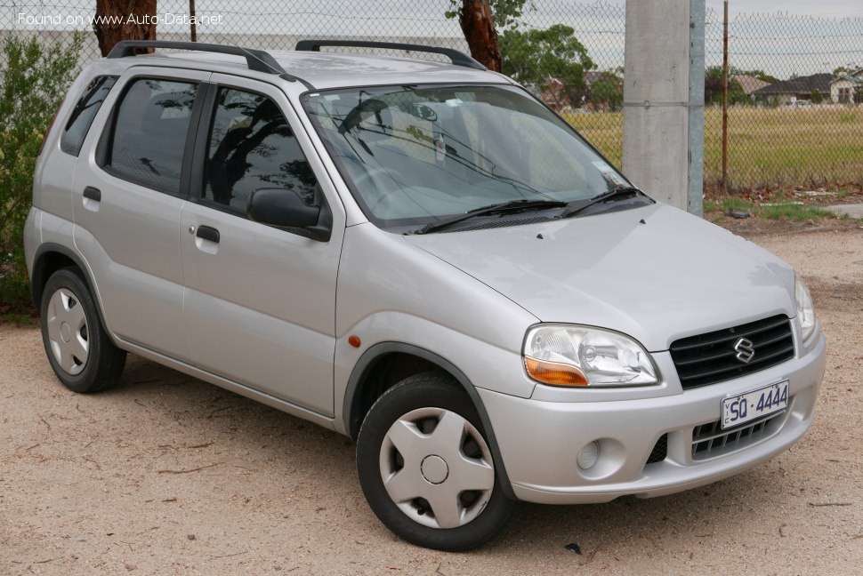 Full specifications and technical details 2000 Suzuki Ignis Hatchback I FH 1.3 i (85 Hp) Automatic