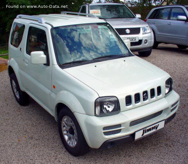 Spécifications complètes et détails techniques 2005 Suzuki Jimny III (facelift 2005) 1.5 DDiS (86 Hp) 4WD