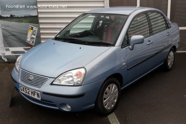 Full specifications and technical details 2001 Suzuki Liana Sedan I GLX 1.6 i 16V (103 Hp) 4WD