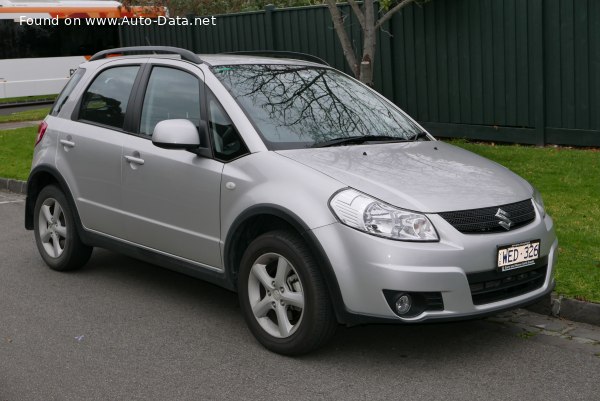 Full specifications and technical details 2006 Suzuki SX4 I 1.6 i 16V VVT (107 Hp) 2WD