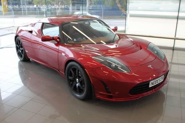 Vollständige Spezifikationen und technische Details 2008 Tesla Roadster I 53 kWh (292 Hp)