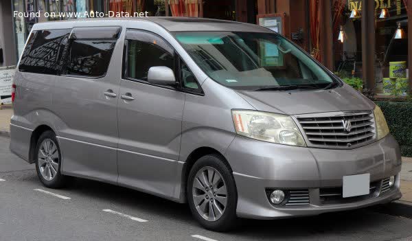 Spécifications complètes et détails techniques 2002 Toyota Alphard I 3.0 i V6 24V (220 Hp)