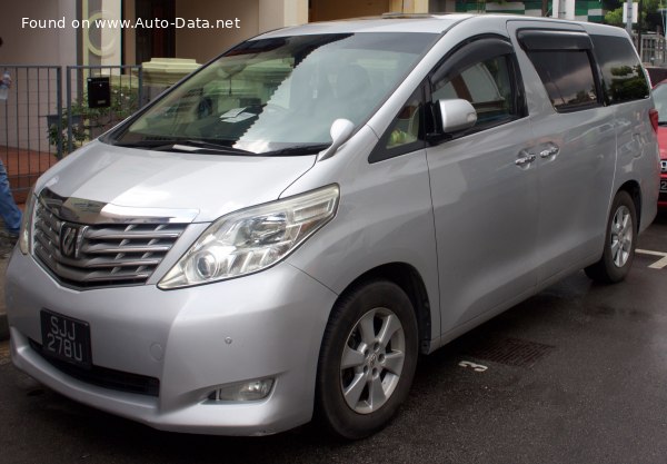 المواصفات والتفاصيل التقنية الكاملة 2008 Toyota Alphard II 3.5 (280 Hp)