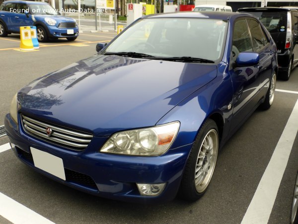 Full specifications and technical details 1998 Toyota Altezza RS200 2.0 i 16V (200 Hp) Automatic