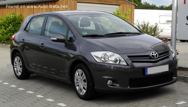 Full specifications and technical details 2010 Toyota Auris (facelift 2010) 1.6 16V Valvematic (132 Hp)