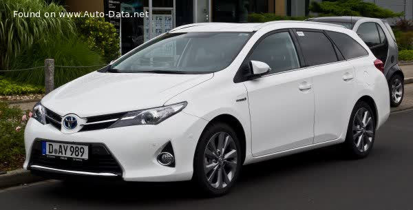 Full specifications and technical details 2012 Toyota Auris II Touring Sports 1.33 Dual VVT-i (100 Hp)