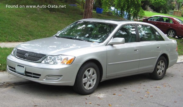 Full specifications and technical details 1999 Toyota Avalon II 3.0 i V6 24V (213 Hp)