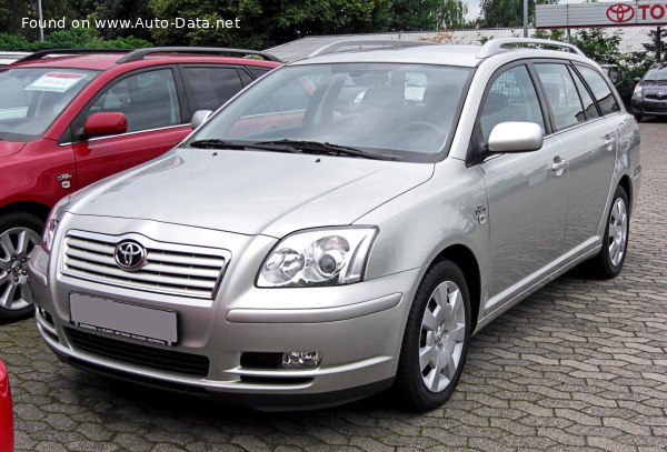 المواصفات والتفاصيل التقنية الكاملة 2003 Toyota Avensis II Wagon 2.0 D-4D (116 Hp)