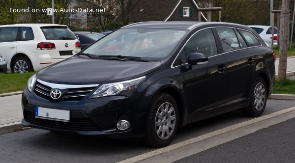 المواصفات والتفاصيل التقنية الكاملة 2012 Toyota Avensis III Wagon (facelift 2012) 1.8 Valvematic (147 Hp)