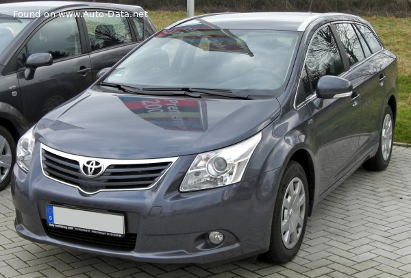 المواصفات والتفاصيل التقنية الكاملة 2009 Toyota Avensis III Wagon 1.6i (132 Hp)