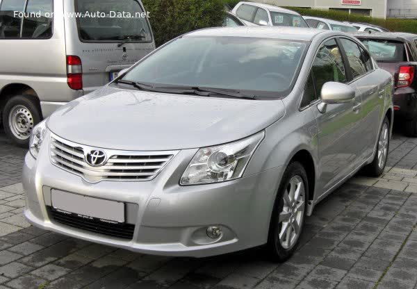 Spécifications complètes et détails techniques 2009 Toyota Avensis III 2.0i (152 Hp) Multidrive
