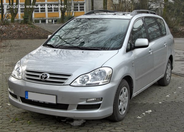 Full specifications and technical details 2003 Toyota Avensis Verso (facelift 2003) 2.0d (116 Hp)