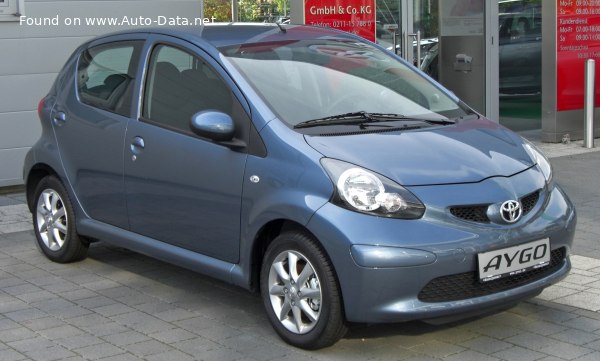 المواصفات والتفاصيل التقنية الكاملة 2005 Toyota Aygo 1.4 D-4D (54 Hp)