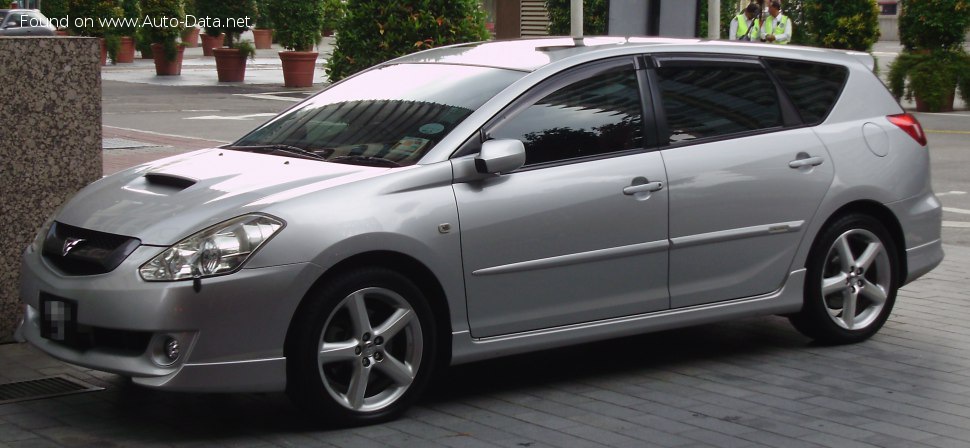 Full specifications and technical details 2002 Toyota Caldina (T24) 1.8i (132 Hp)