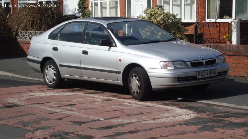 Full specifications and technical details 1992 Toyota Carina E Hatch (T19) 1.6 i 16V XLi (107 Hp)