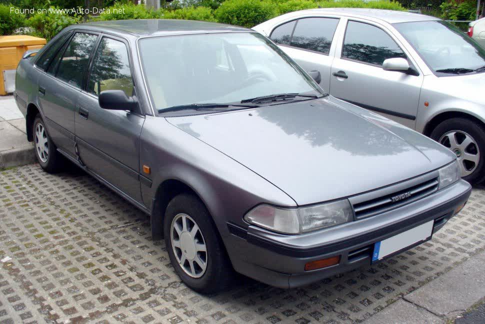 Full specifications and technical details 1987 Toyota Carina Hatch (T17) 1.6 (AT171) (90 Hp)
