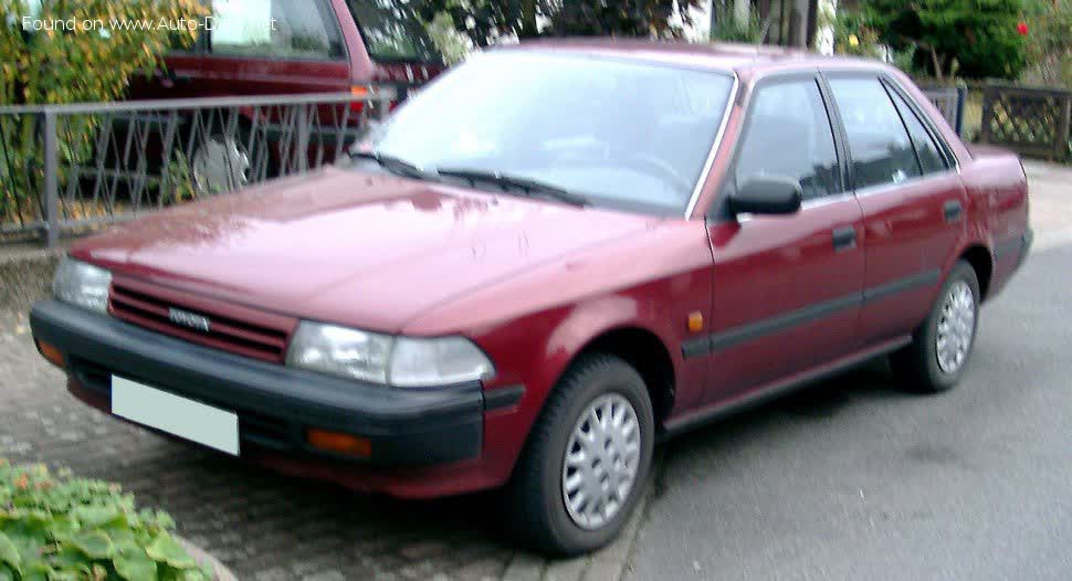 Full specifications and technical details 1987 Toyota Carina (T17) 1.6 (AT171) (102 Hp)