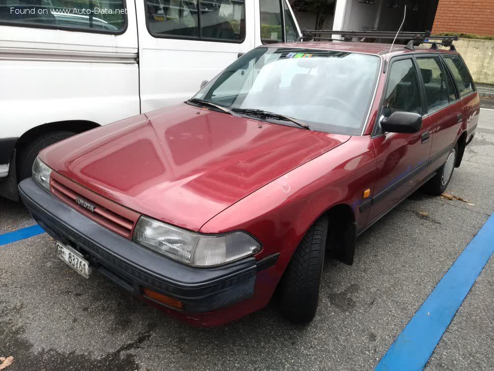 Vollständige Spezifikationen und technische Details 1987 Toyota Carina Wagon (T17) 1.6 (AT171) (90 Hp)