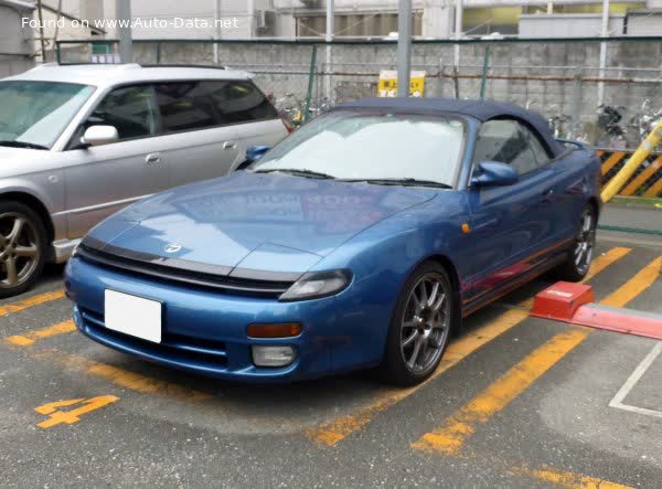 المواصفات والتفاصيل التقنية الكاملة 1989 Toyota Celica Cabrio (T18) 2.0 GTi (ST182) (156 Hp)