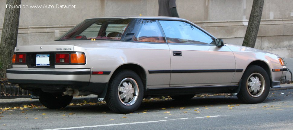 المواصفات والتفاصيل التقنية الكاملة 1987 Toyota Celica (T16) 1.6 GT (116 Hp)