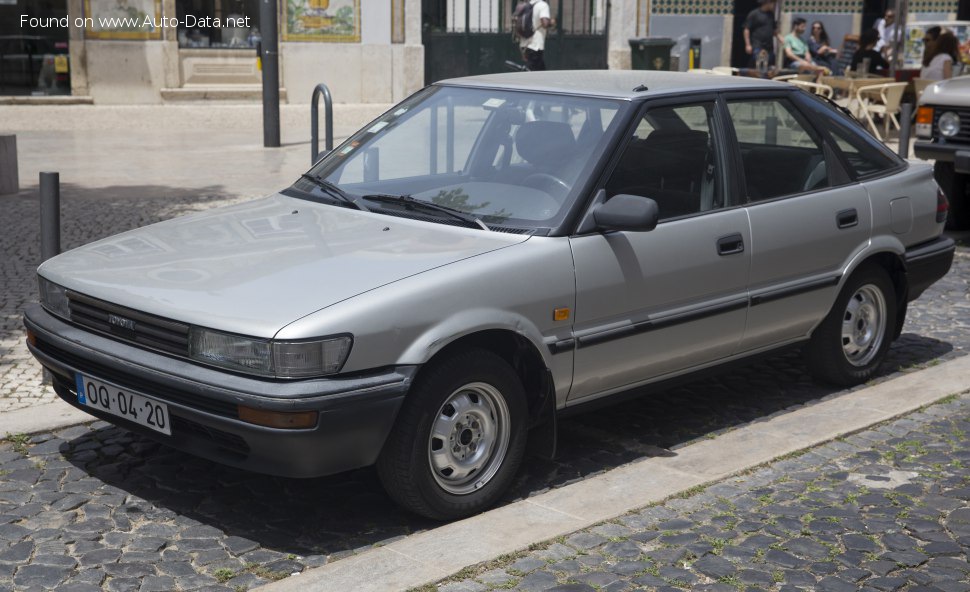 Full specifications and technical details 1989 Toyota Corolla Compact VI (E90) 1.6 (AE92) (105 Hp)