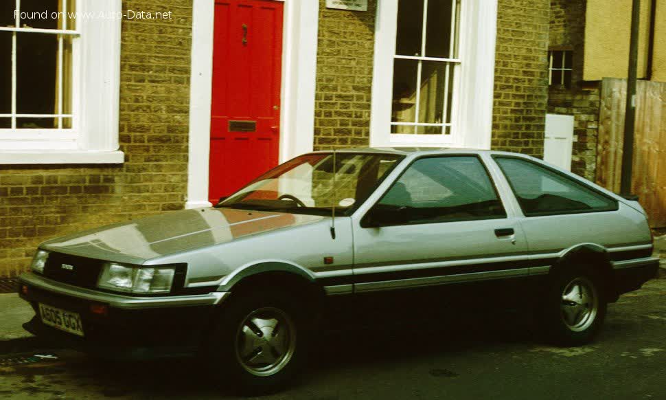 Full specifications and technical details 1985 Toyota Corolla Coupe V (E80) 1.6 GT 16V (124 Hp) Automatic