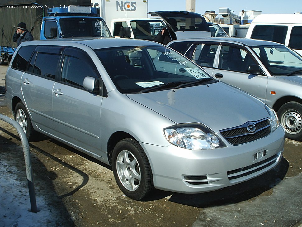 المواصفات والتفاصيل التقنية الكاملة 2000 Toyota Corolla Fielder IX 1.5i (110 Hp)