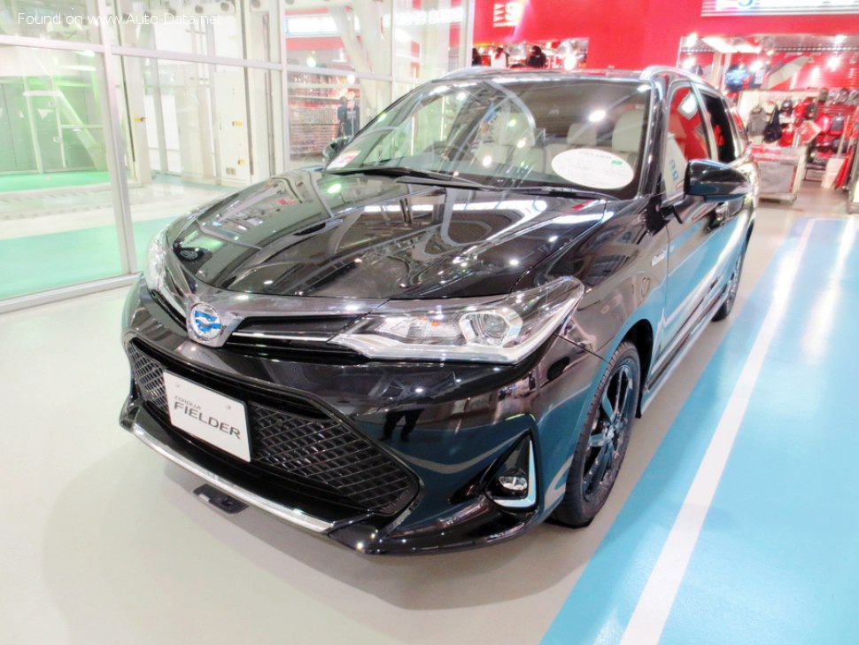 المواصفات والتفاصيل التقنية الكاملة 2017 Toyota Corolla Fielder XI (facelift 2017) 1.5i (100 Hp) Hybrid e-CVT