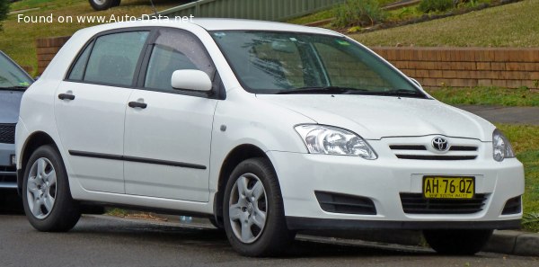 Full specifications and technical details 2001 Toyota Corolla Hatch IX (E120, E130) 2.0 D-4D (90 Hp)