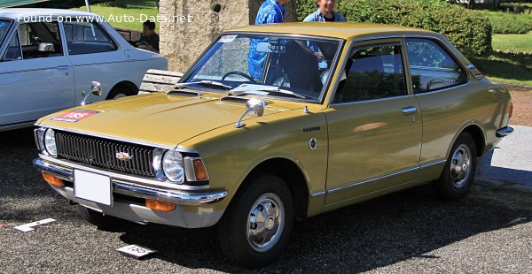 المواصفات والتفاصيل التقنية الكاملة 1970 Toyota Corolla II 2-door sedan (E20) 1200 (73 Hp)