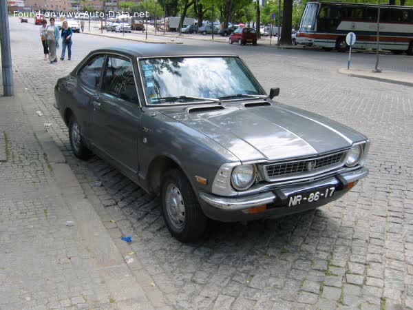 Full specifications and technical details 1970 Toyota Corolla II Coupe (E20) 1200 (68 Hp)