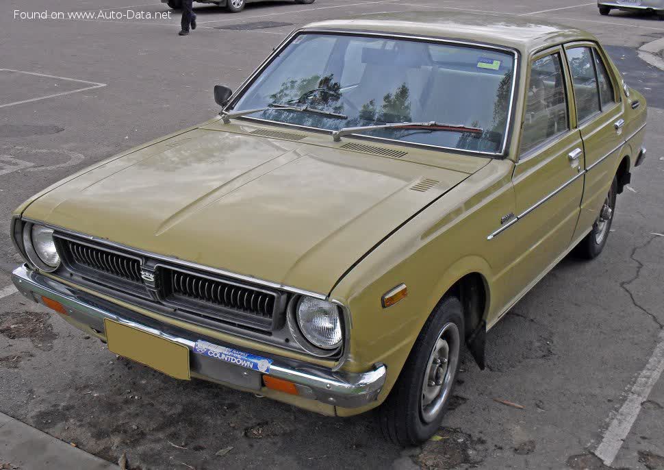 Full specifications and technical details 1974 Toyota Corolla III (E30, E40, E50, E60) 1.2 (KE20,KE25,KE30) (54 Hp)