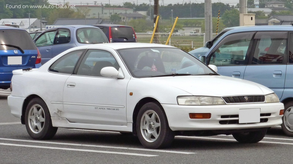 Full specifications and technical details 1991 Toyota Corolla Levin 1.5i (105 Hp)