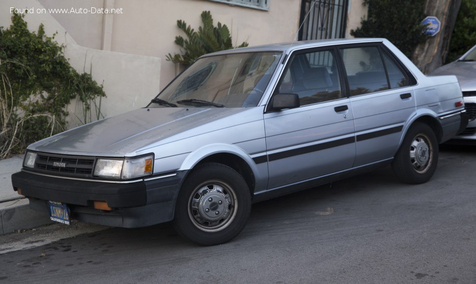 Full specifications and technical details 1983 Toyota Corolla V (E80) 1.3 (AE80) (69 Hp)