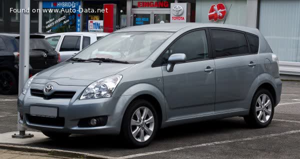 Vollständige Spezifikationen und technische Details 2007 Toyota Corolla Verso II (AR10, facelift 2007) 2.2 D-4D (136 Hp) 7 Seats