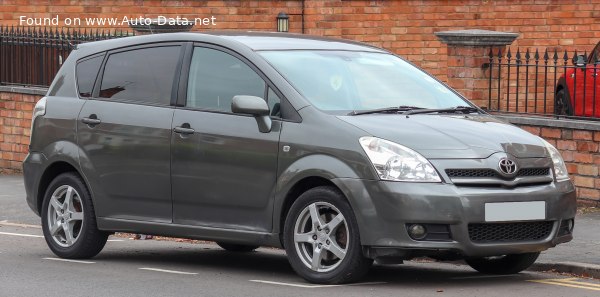 المواصفات والتفاصيل التقنية الكاملة 2005 Toyota Corolla Verso II (AR10) 2.2 D-CAT (177 Hp) 5 seats