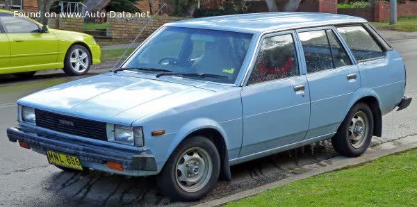 Full specifications and technical details 1979 Toyota Corolla Wagon IV (E70) 1.3 (KE70) (60 Hp)