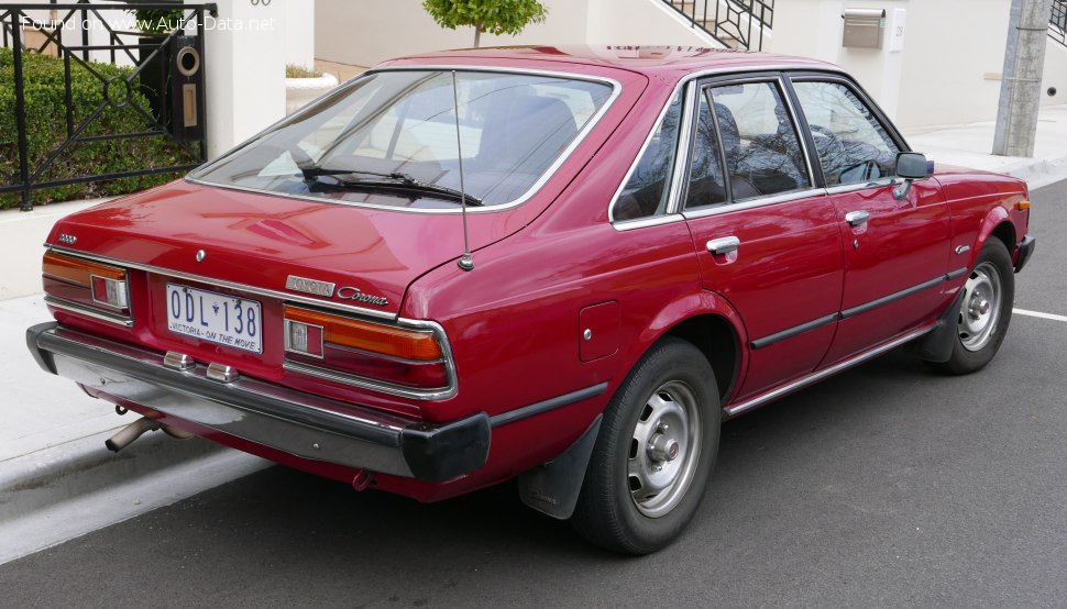 Full specifications and technical details 1978 Toyota Corona Hatch (TT) 1.8 (86 Hp)