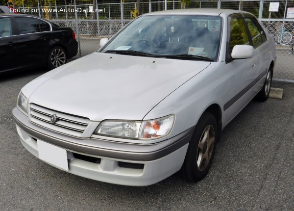 Full specifications and technical details 1996 Toyota Corona Premio (T21) 1.8 i 16V (115 Hp)