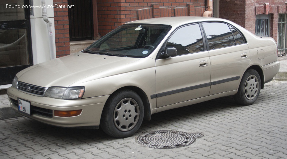 المواصفات والتفاصيل التقنية الكاملة 1995 Toyota Corona (T19) 2.0 i 16V (175 Hp)