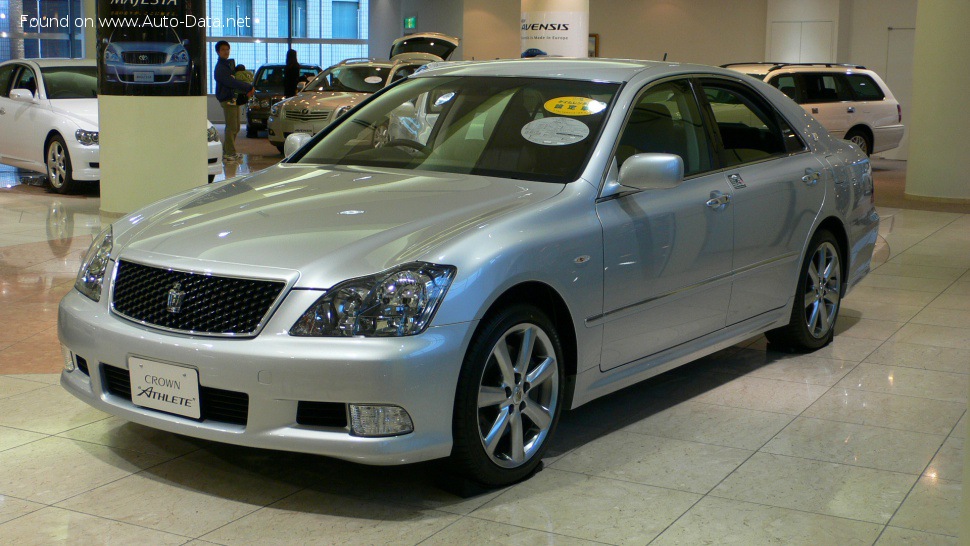 المواصفات والتفاصيل التقنية الكاملة 2005 Toyota Crown XII Athlete (S180, facelift 2005) 2.5 V6 24V (215 Hp) Automatic