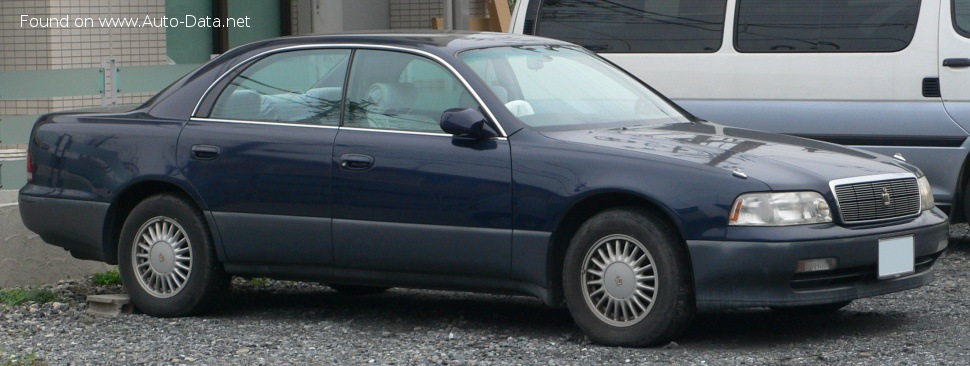 المواصفات والتفاصيل التقنية الكاملة 1993 Toyota Crown Majesta I (S140, facelift 1993) 4.0 i-Four V8 32V (260 Hp) 4x4 Automatic