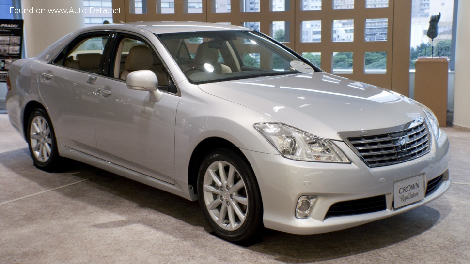 Full specifications and technical details 2010 Toyota Crown XIII Royal (S200, facelift 2010) 2.5 i-Four V6 24V (203 Hp) 4WD Automatic