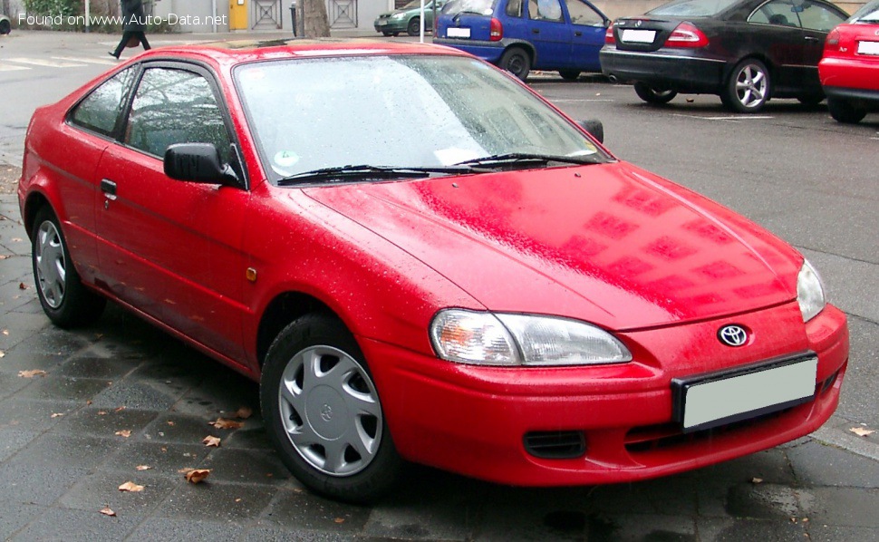 المواصفات والتفاصيل التقنية الكاملة 1995 Toyota Cynos (EL54) 1.3i 16V Alpha (88 Hp) Automatic