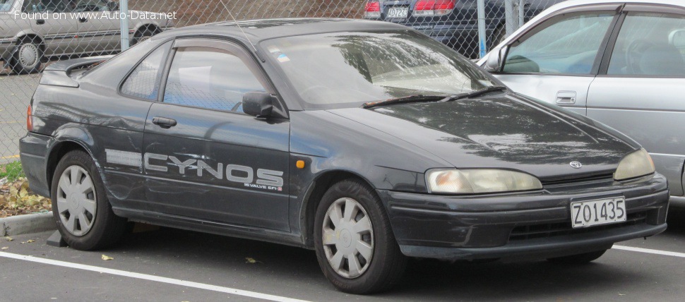 المواصفات والتفاصيل التقنية الكاملة 1991 Toyota Cynos (L44) 1.5i 16V (105 Hp)