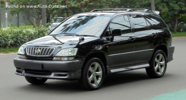 Full specifications and technical details 2000 Toyota Harrier I (XU10, facelift 2000) 2.4 16V (160 Hp) Automatic