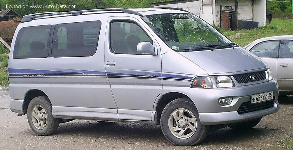 المواصفات والتفاصيل التقنية الكاملة 2000 Toyota Hiace Regius 2.7 i (145 Hp)