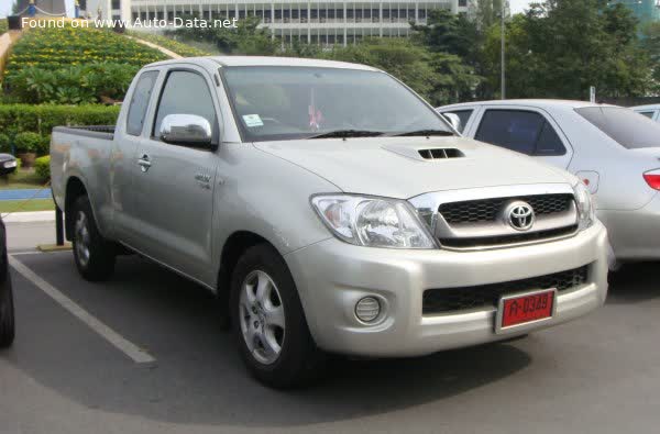 Vollständige Spezifikationen und technische Details 2009 Toyota Hilux Extra Cab VII (facelift 2008) 2.5 D-4D (144 Hp) 4x4