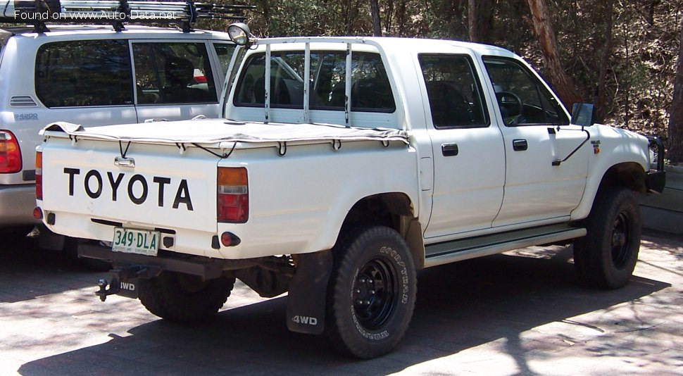 Full specifications and technical details 1997 Toyota Hilux Pick Up 2.4 DT (97 Hp)