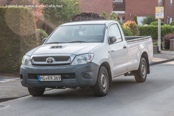 المواصفات والتفاصيل التقنية الكاملة 2008 Toyota Hilux Single Cab VII (facelift 2008) 2.5 D-4D (120 Hp)